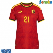 Belgija Timothy Castagne #21 Domaci Dres za Ženska SP 2026 Kratak Rukav
